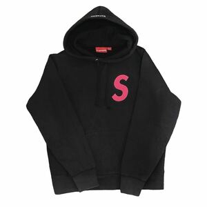 Supreme S Logo Hooded Sweatshirt Black S シュプリーム パーカー sロゴ ブラック ピンク