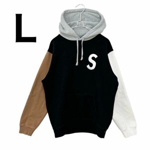 Supreme S Logo Hooded Sweatshirt L シュプリーム sロゴ パーカー マルチカラー ブラック ブラウン ホワイト