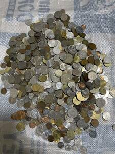 外国/硬貨/古銭/中国/硬貨　コイン/大量まとめて　ヨーロッパ アジア アメリカ　韓国等　約5.3kg