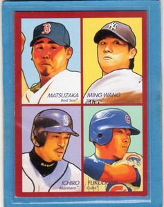 ●イチロー　カード　Vol.2590　2009UD GOUDEY 4-IN 1 #35-74　福留孝介　松坂大輔　王建民　シアトル・マリナーズ