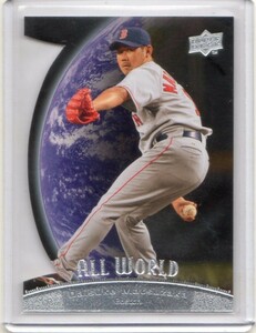 ●松坂大輔　カード　Vol.117　2010UD BASEBALL SERIES 1 ALL WORLD DIE CUT #AW-5　ダイ・カット　ボストン・レッドソックス