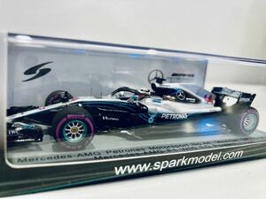 【送料無料】1/43 Spark Mercedes メルセデス AMG F1 W09 EQ Power+ #44 L.ハミルトン Mexican GP 2018 World Champion