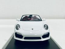 【送料無料】1/43 Minichamps Porsche特注 ポルシェ 911 ターボ S カブリオレ (991) 2013 White_画像9