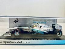 【送料無料】1/43 Spark メルセデス AMG PETRONAS F1 W04 #10 L.ハミルトン Australian GP 2013_画像5