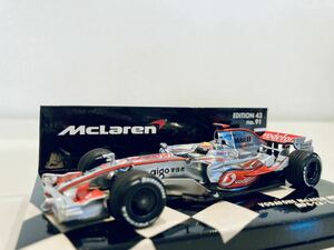 【送料無料】1/43 Minichamps マクラーレン メルセデス MP4-23 #22 L.ハミルトン 2008 (World Champion)