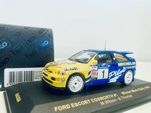 [ бесплатная доставка ]1/43 IXO Michelin Pilot Ford Escort Ford e юбка RSkoswa-s#1 M. Wilson Winner Manx Rally 1994