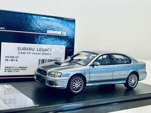 【送料無料】1/43 ハイストーリー スバル レガシィ S401 STIバージョン 2002 グレーオパール