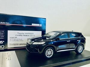 1/43 ハイストーリー トヨタ ハリアー HYBRID プレミアム 2017 スパークリングブラッククリスタルシャイン 訳あり品