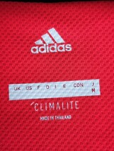 adidas アディダス 半袖 T シャツ メンズM レッド系 CLIMALITE トレーニング スポーツ タウンユース 良品 送料無料 _画像6