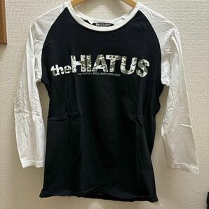 スカルシット×ハイエイタス　SKULL SHIT theHIATUS ラグランTシャツ　白×黒×迷彩　ドクロ　ユニセックスS