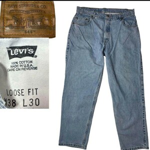 90s USA made Levi's 545w38 L30 length of the legs 76 buggy jeans PTS0230 2FW12 America made American made Roo z