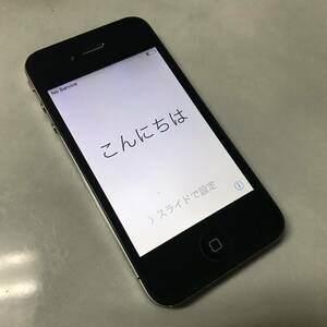 ★1円～！ 【美品】スマホ　iPhone4 Softbank 13.5GB ブラック 利用制限〇 本体 初期化済み　