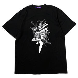 【未使用】【当時物】radioeva　Tシャツ　黒　おしゃれ　Abstract EVANGELION Solid T-Shirt (KENTA KAKIKAWA) (BLACK(初号機))