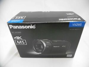 52 送60サ 0211&B05 Panasonic デジタル4Kビデオカメラ HC-VX2MS ブラック 64GB 2023年製 パナソニック 中古品