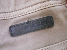 71 送60サ 0222$D20 DIESEL ディーゼル メンズ KROOLEY-NE イージーチノパンツ ドロスト ストレッチ ベージュ W34 中古品_画像4