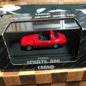 エブロ　トヨタ SPORTS 800 RED 1/43