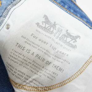 正規 Levi’s リーバイス 517 ブーツカット デニム パンツ ジーンズ 140周年記念 裏刻印4051 紺 32 本物 205Oの画像6