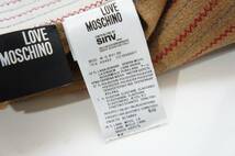 美品 Love Moschino ラブモスキーノ ウール スカート パンツ イタリア製 茶 サイズ40 本物 223O_画像6