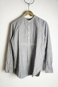 美品 15AW NEIGHBORHOOD ネイバーフッド S.C.ESTABLISH PULL/C-SHIRT.LS プルオーバー ストライプ 長袖 シャツ 152BENH-SHM02 青S 203O