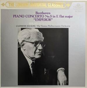 LP盤 ウィルヘルム・バックハウス/クレメンス・クラウス/Wiener Phil　Beethoven Piano協奏曲5番 Op73 「皇帝」