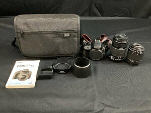 Cannon EOS Kiss X7 一眼レフデジタルカメラ レンズ2本 EFS18～55mm EFS55～250mm バッグ付 動作確認済 ACBF 中古品