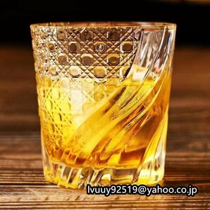 ２個セット クリア グラス クリスタルグラス ウイスキーグラス ロックグラス ブランデーグラス ウイスキー☆250ml/280ml 容量選択/1点の画像2