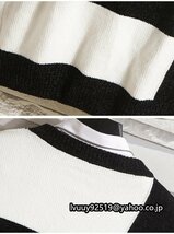 カジュアル セーター ニット おしゃれ クルーネック オフィス メンズファッション ホワイト☆M~3XLサイズ選択/1点_画像4