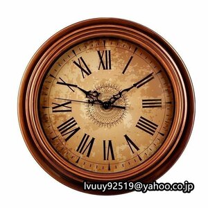 レトロ インテリア リビング おしゃれ ブラウン/茶色◆ アンティーク調ウォールクロック 壁掛け時計