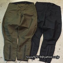 メンズ バイクパンツ コットン ジョッパーズパンツ バイカーライダース モーターサイクルパンツ 軍パン ワークパンツ 黑 S～2XL_画像4