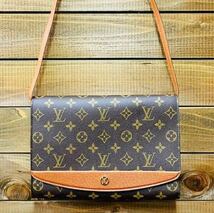 ◇1円★美品 LOUIS VUITTON ルイヴィトン モノグラム Ｍ51797 ボルドーショルダーバッグ 2way クラッチバッグ 斜め掛け ヴィンテージ_画像1