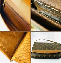 ◇1円★美品 LOUIS VUITTON ルイヴィトン モノグラム Ｍ51797 ボルドーショルダーバッグ 2way クラッチバッグ 斜め掛け ヴィンテージ_画像8