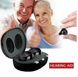 ☆新品高齢者用補聴器 USB充電式、ミニインイヤーポータブル補聴器です 外から目に見えにくい補聴器