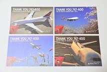 DELTA デルタ航空 B747-400 退役記念 はがき ポストカード セット _画像2