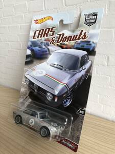 ホットウィール ミニカー HW カーカルチャー カーズ&ドーナツ アルファ ロメオ ジュリア スプリント GTA 銀 HotWheels ALFA ROMEO GIULIA 