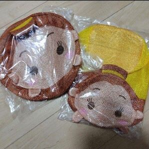 【未開封】ディズニープリンセス ポーチにもなる洗濯ネット ベル 2点セット