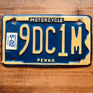 USA America | license plate | bike |pennsylvania blue | number plate |motorcycle