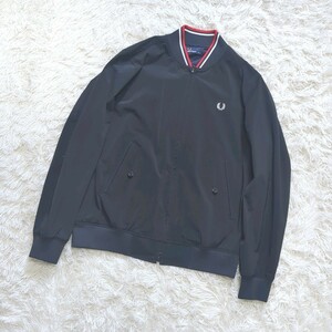 【美品】FRED PERRY フレッドペリー スウィングトップ ナイロンストレッチ ブルゾン ライン 運動 