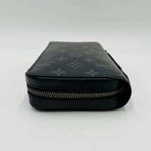 1円《現行モデル》LOUIS VUITTON ルイヴィトン モノグラムエクリプス ジッピーXL M61698 ブラック ラウンドファスナー 財布 セカンドバッグ_画像5