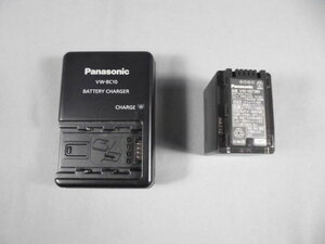 Panasonic　VW-BC10　VW-VBT380　充電器とバッテリー