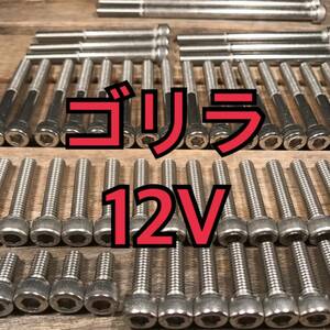 ステンレス製 ゴリラ12V AB27 Z50J 左右エンジンカバーボルト 合計13本