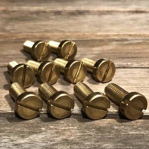  brass made - flat head bolt M6×15 10 piece set [ flat B615] Lexus Toyota Nissan Honda Subaru Daihatsu Suzuki Mazda 