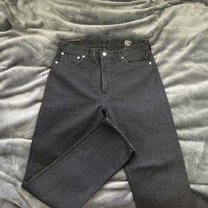 美品 オアスロウ orSlow アイビー フィット デニム ブラック 107 IVY FIT DENIM BLACK DENIM メンズ 2023 AW パンツ ジーンズ アメカジ XL