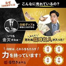 1億円 D ゴールド 白蛇 １枚 祈願 財布 ラミネート 風水 お守り 金運アップ 幸運 縁起物 プレゼント 24k 金箔付き 100万 開運 グッズ 置物_画像3