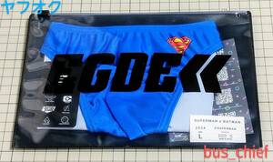 EGDE エッジ【SUPERMAN x BATMAN スーパーローライズ ビキニ】スーパーマン/ブルー L