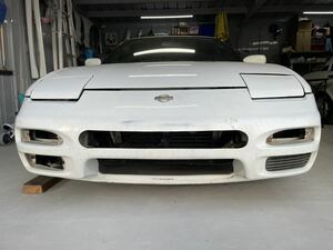 日産 180sx 純正フロントバンパー 中期 古口仕様 JDM ドリフト ドリ車 s13シルビア ワンビア sr20 s14 s15 240sx エアロ 当時仕様 rps13