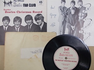 ●メガレア/封筒付き。UK OFFICIAL FAN CLUB・非売品/The Beatles Another Beatles Christmas Record・1964年、UK盤LYN 757/ソノシート