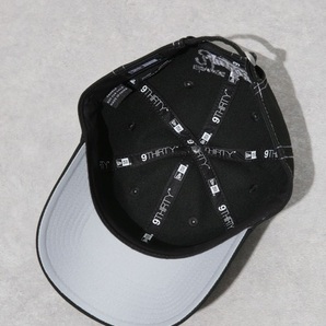 NEW ERA(R) 別注 930 NEYYAN STITCH NY YANKEES ニューヨークヤンキース 帽子 キャップ 黒系 フリーサイズの画像9