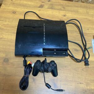 2401H7 SONY PLAY STATION 3 PS3 CECHB00 ソニー　コントローラー　電源コード　付属　通電のみ確認