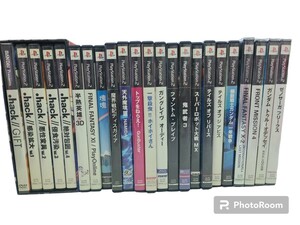 PS2ソフト　23本セット　まとめうり　未開封5本　.hack// ガングレイブ　ガンダム　トゥルーオデッセイなど　(0220a12)