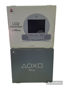 PSone本体&LCDmonitorセット　未使用品　箱いり ホワイト　箱説付 SONY PlayStation (0228a14)